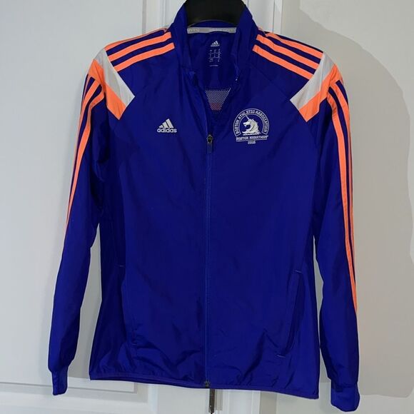 Adidas Stylish Purple women’s ladies 2015 Boston Marathon Running Jacket XS - Picture 1 of 4